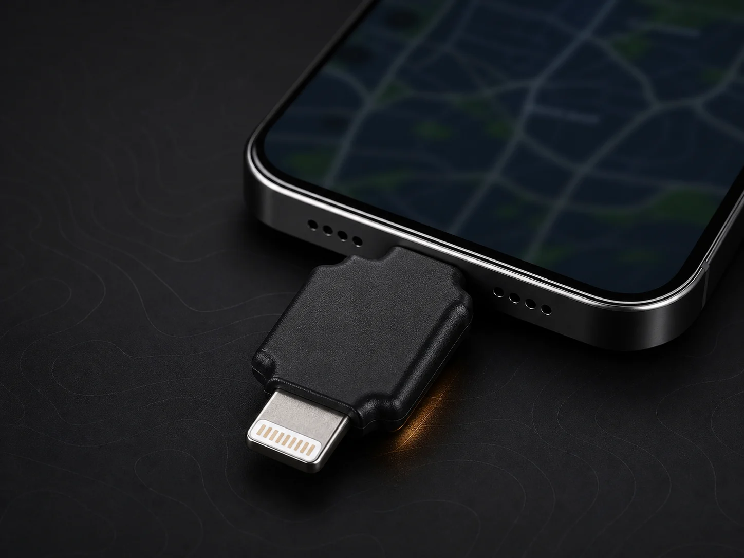 HHJ Pro connected to an iPhone, generated from a product photograph